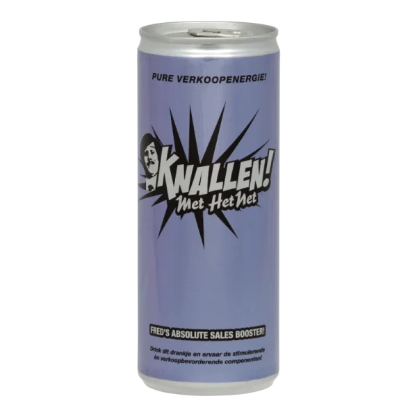 Water Concepts - Blikje suikervrije Energy Drink met logo en etiket