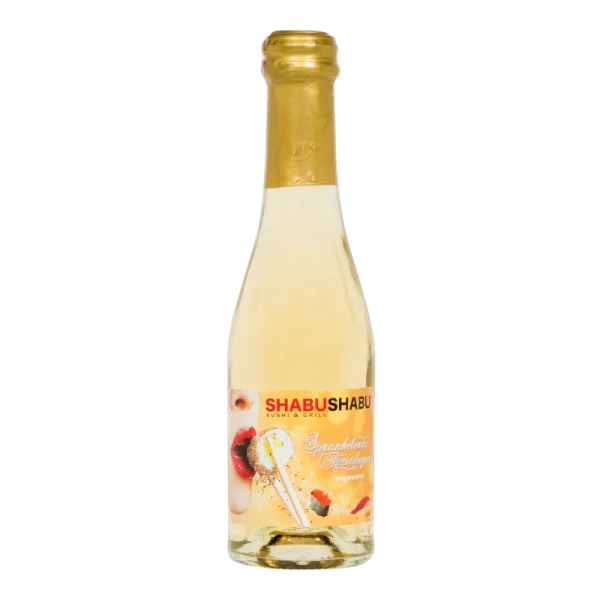 Water Concepts - Flesje Secco Vino Frizzante wijn met logo en etiket