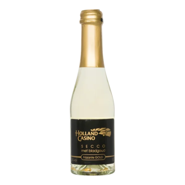Water Concepts - Flesje Secco Gold wijn met logo en etiket