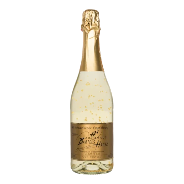 Water Concepts - Fles Sekt Gold wijn met logo en etiket