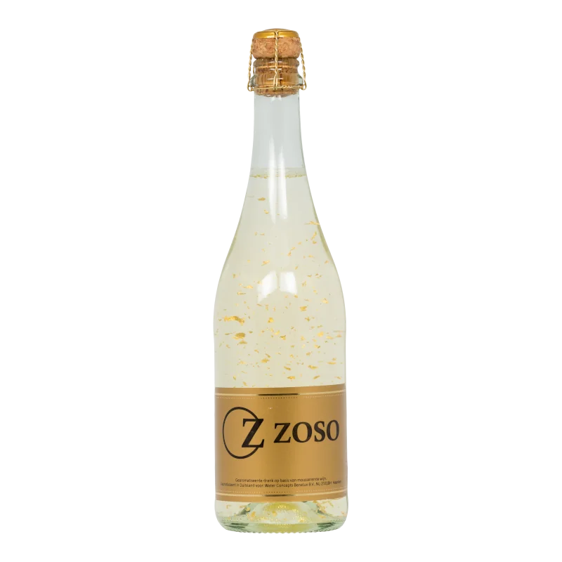 Water Concepts - Fles Sekt Gold wijn met logo en etiket